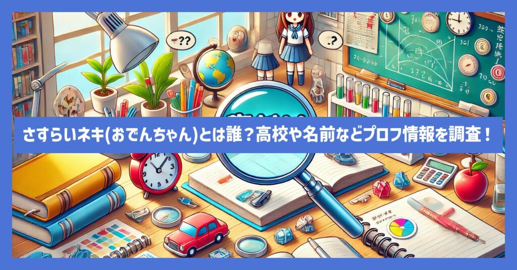 さすらいネキ(おでんちゃん)とは誰？高校や名前などプロフ情報を調査！