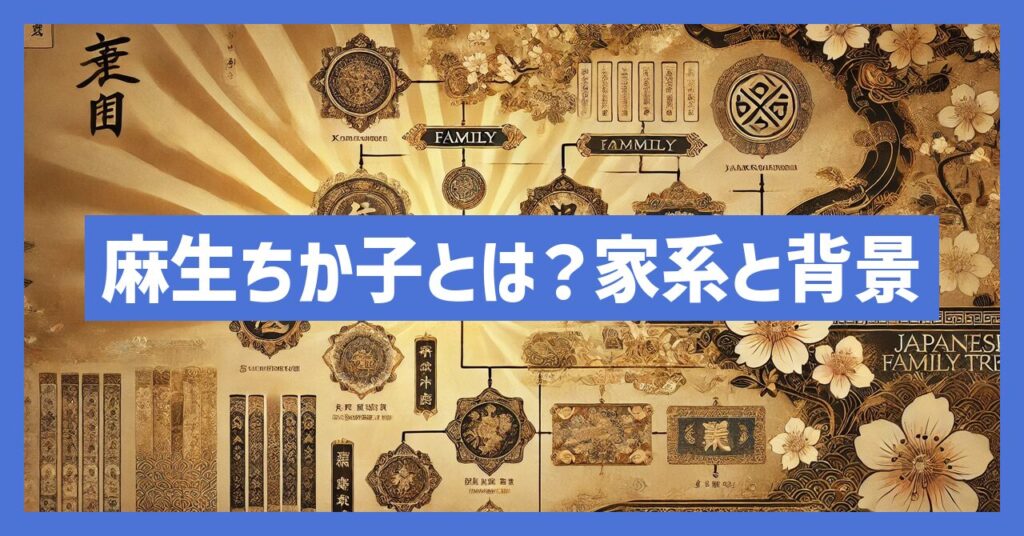 麻生ちか子とは？基本情報と家系の背景