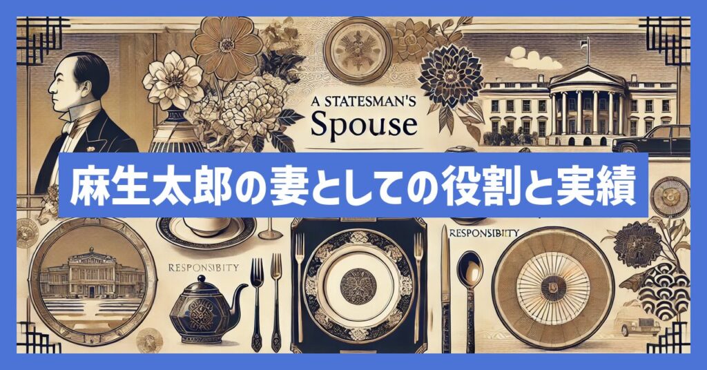 麻生太郎氏の妻としての役割と実績