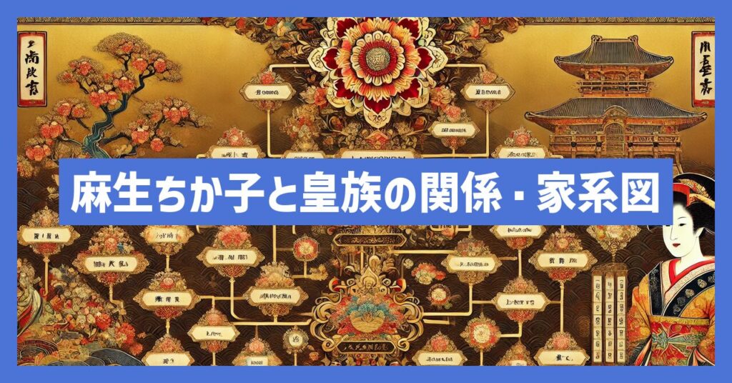 麻生ちか子の皇族との関係と家系図