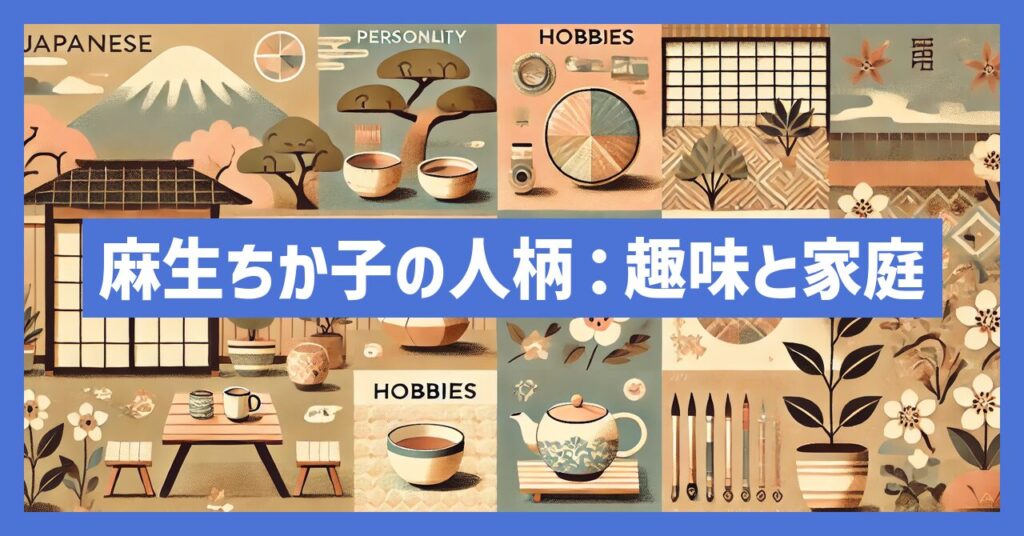 麻生ちか子の人柄を知る：趣味や家庭での一面