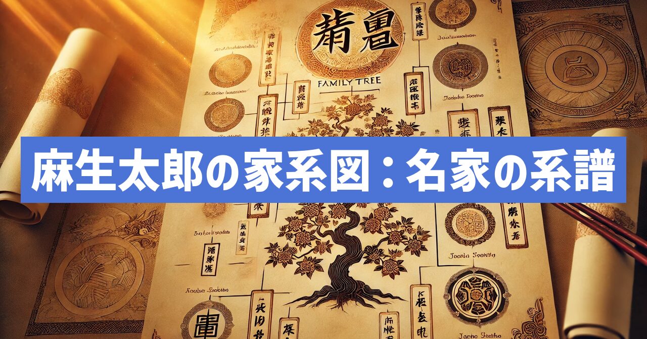 麻生太郎の家系図を徹底解説！歴史を繋ぐ名家の系譜とは？