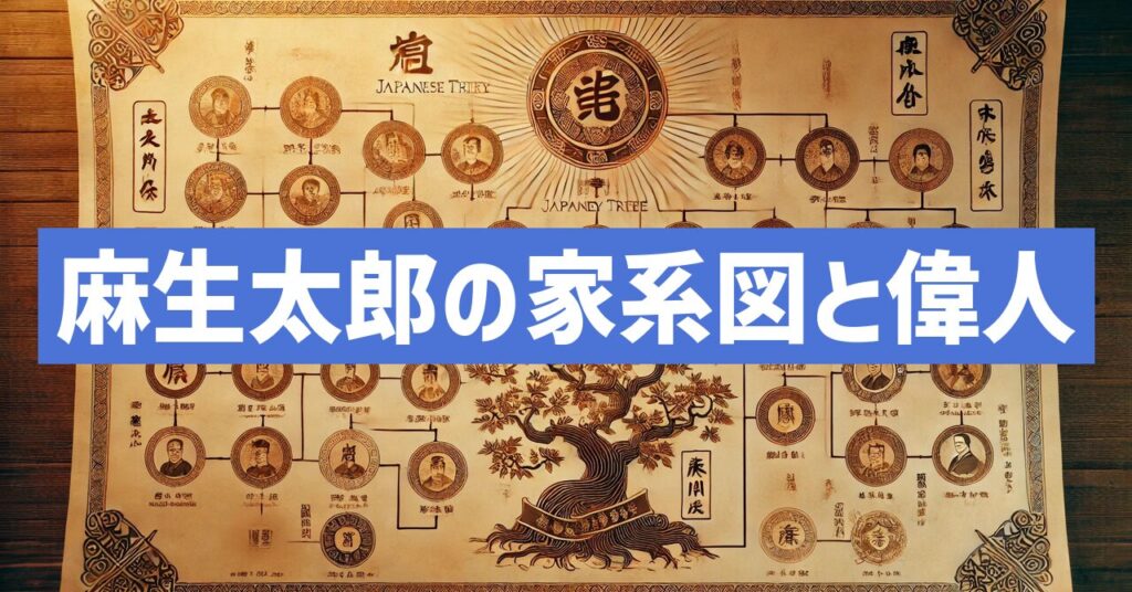 麻生太郎の家系図とは？偉人との歴史的な繋がりを紹介！